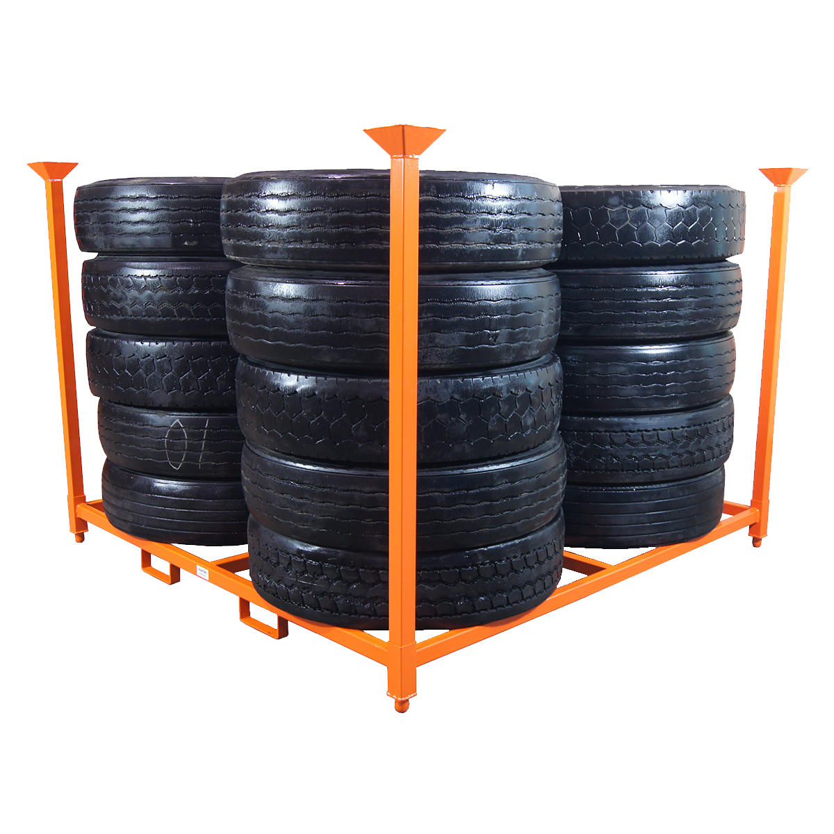 203 x 203 cm Truck tyre stacking rack - MSR-8080-3HD - Martins Industries