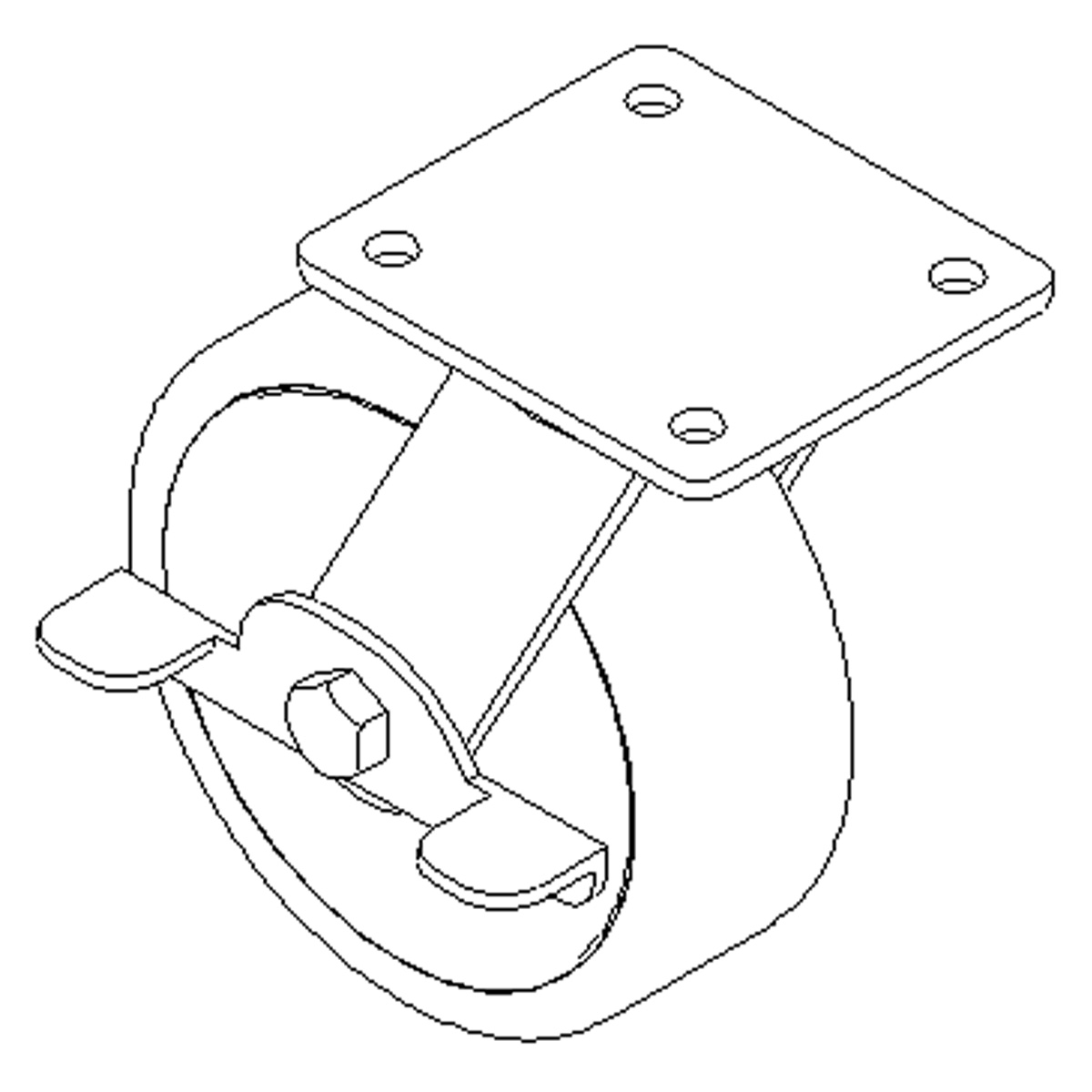 Swivel caster (x2) spare parts SP0135 Martins Industries