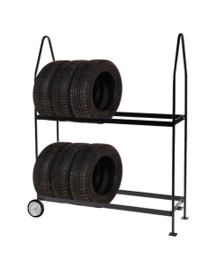 Standard mobile tire display rack