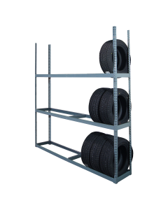 Estanteria de 3 niveles para neumaticos de vehiculos de transporte de pasajeros
