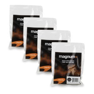 magnum+ esferas para balanceo de neumáticos – Bolsas de 4.5 oz / 128 g (Paquete de 4, caja de 22)