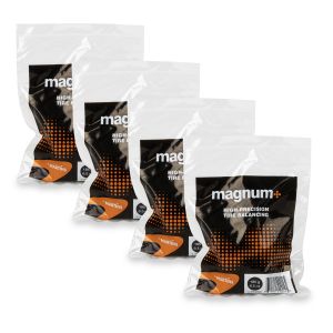 magnum+ esferas para balanceo de neumáticos – Bolsas de 6.5 oz / 185 g (Paquete de 4, caja de 20)
