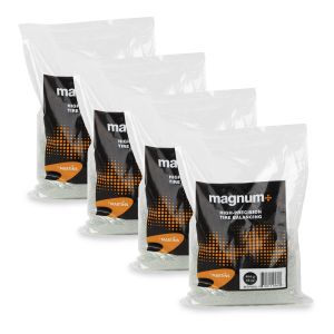 magnum+ esferas para balanceo de neumáticos – Bolsas de 16 oz / 454 g (Paquete de 4, caja de 8)