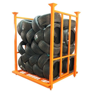 Lacing & barrel tyre storage pallet