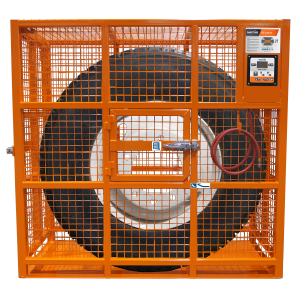 Automatic HD tyre inflation cage 198 cm