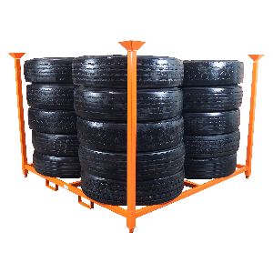 80’’ x 80’’ Truck tire stacking rack