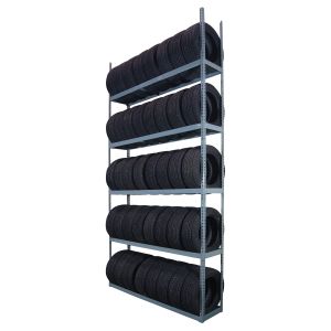 5-Tier Tire Storage Rack For Passenger & Light Truck Tires - 88 x 16 x 150''
