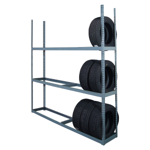 Estanteria de 3 niveles para neumaticos de vehiculos de transporte de pasajeros