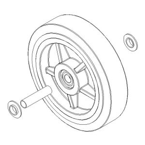 Rigid wheel (x2) for tire displays