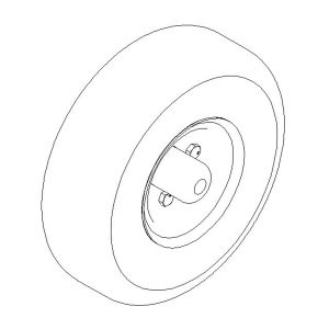 Ruedas sólidas (x2) para Carro porta-neumáticos MSTC