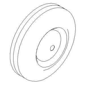 Roulette (x2) pour chariot porter-roue poids lourd