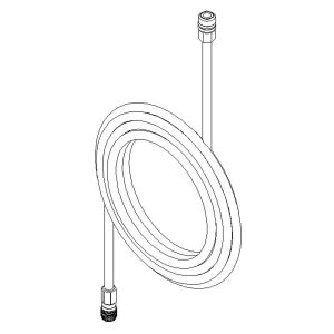 Hose 25' for tire inflators MW with open chucks