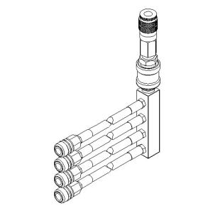Colector y 4 mangueras de 4,6 m para Herramientas inflado de llantas MW-60-4WAY