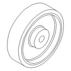 Rigid wheel (x2) for tire cart MWTC