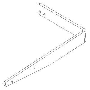 Left clamp for tire cart MWTC