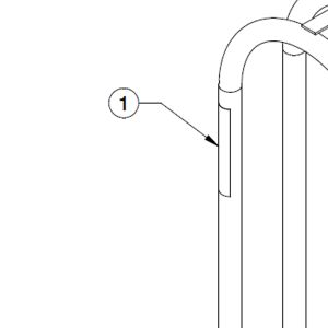Sticker for tire inflation cages MIC-3
