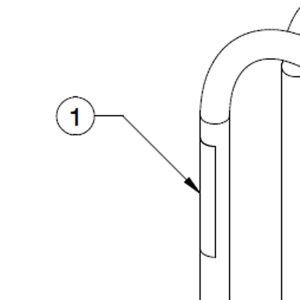 Sticker for tire inflation cages MIC-5