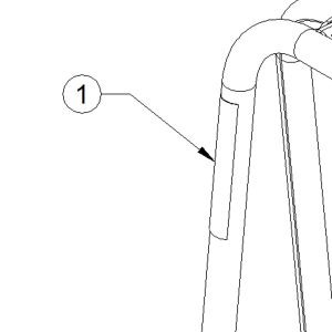 Sticker for tire inflation cages MIC-2