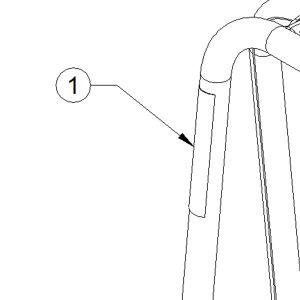 Sticker for tire inflation cages MIC-2WB