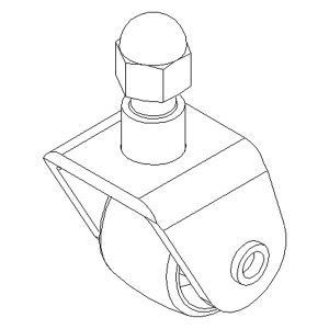 Roulette (x2) pour crics rouleurs MFJ-3T